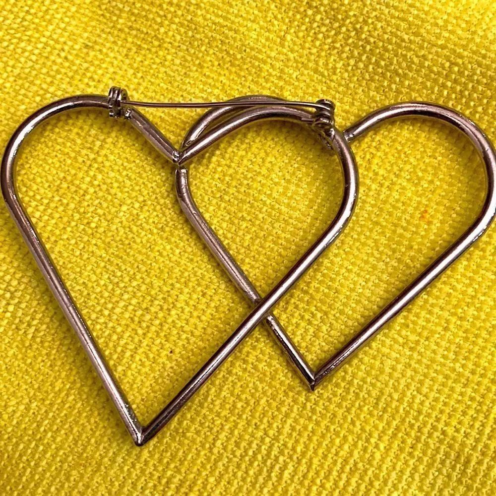 Two hearts vintage brooch  - Picture 4 of 8